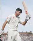  ??  ?? Alastair Cook says farewell.