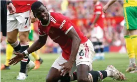  ?? Photograph: Craig Brough/Reuters ?? The more Paul Pogba was viewed as the saviour, the more he seemed to disappoint.