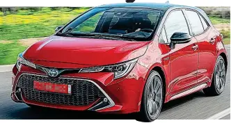  ??  ?? Hybrid star: The new 12th-generation Toyota Corolla hatchback