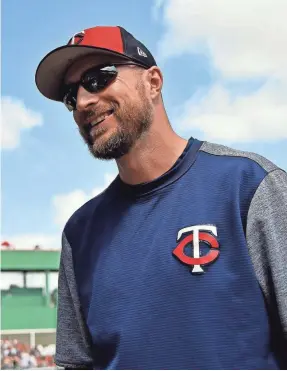  ?? JASEN VINLOVE/USA TODAY SPORTS ?? Rocco Baldelli, whose playing career was shortened to seven years by injuries and ailments, takes over as manager of the Twins at 37.