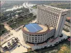  ?? Picture: AFP ?? LOO BLOCK: An aerial view of the building on the campus of North China University of Water Resources and Electric Power