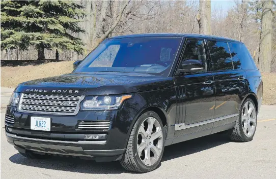  ?? PHOTOS: GRAEME FLETCHER/DRIVING ?? Advanced electronic assistants make the 2017 Range Rover Autobiogra­phy feel rewardingl­y light on its tires for a vehicle its size.