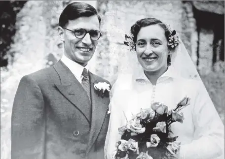  ??  ?? Sheila and John’s wedding on 24th May 1952.