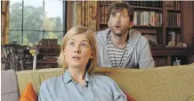  ?? CANADIAN PRESS ?? Actors Rosamund Pike and David Tennant play a couple trying to keep their split a secret in What We Did On Our Holiday.