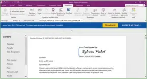  ??  ?? Envoyez ou signez vos documents avec le service DocuSign directemen­t intégré au sein de l’interface.