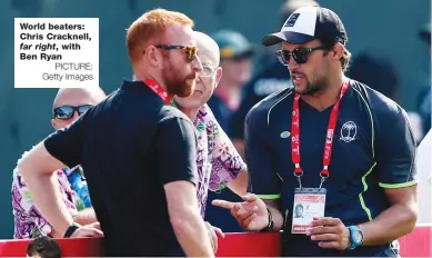  ?? PICTURE: Getty Images ?? World beaters: Chris Cracknell, far right, with Ben Ryan