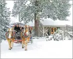  ?? VISIT CENTRAL OREGON ?? Snowy fun at Oregon’s Black Butte Ranch includes sleigh rides from the lodge.