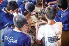  ?? SUPPLIED ?? Youths in Siem Reap Provincial Prison undergo vocational skills training organised by This Life Cambodia.