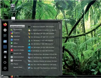  ??  ?? It’s pretty much just Ubuntu 18.04 loaded with stuff that you don’t need and some referral links. Oh, but that’s a lovely jungle pic though.