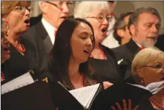  ?? COURTESY PHOTOGRAPH ?? The Stockton Chorale performs at its 2014 Christmas concert. The chorus will perform at 3:30 p.m. Sunday at the Episcopal Church of St. John the Baptist in Lodi.