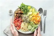  ?? ?? ONE-BOWL MEAL: One of the major food trends of the past decade is the Buddha Bowl