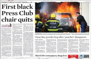  ??  ?? QUIT: A ragout from the Cape Times of August 13 about the resignatio­n of Joylene van Wyk as a member of the Cape Town Press Club.