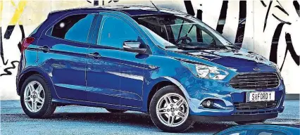  ??  ?? Länger, höher und mit fünf Plätzen – der Ford KA+ hat mit dem bisherigen KA nichts mehr gemein, zielt Richtung Dacia &amp; Co.