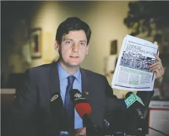  ?? MARK VAN MANEN/ POSTMEDIA FILES ?? David Eby, attorney general and MLA for Vancouver-Point Grey since 2013, was instrument­al in the developmen­t of the speculatio­n and vacancy tax.