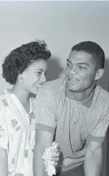  ?? OGM ?? Felipe Alou y su esposa María en foto de octubre de 1959.