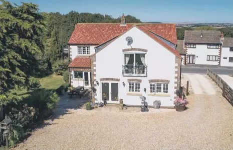  ?? ?? Located in the quiet village of Flixton, this home with a stunning interior is on the market for £850,000.