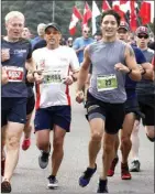  ?? The Canadian Press ?? Prime Minister Justin Trudeau, competing in the annual Army Run in Ottawa, Sunday, has bigger challenges as Parliament resumes.