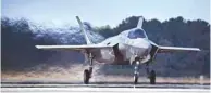  ??  ?? In this file photo taken in 2016, an F-35B Lightning II combat aircraft is seen on the runway at Marine Corps Air Station Beaufort in Beaufort, South Carolina.