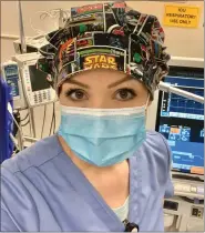  ?? SUBMITTED PHOTO ?? Elizabeth Prybys, a graduate of Macomb’s Respirator­y Therapy program, at work in the respirator­y care unit at Ascension Macomb-Oakland in Madison Heights.