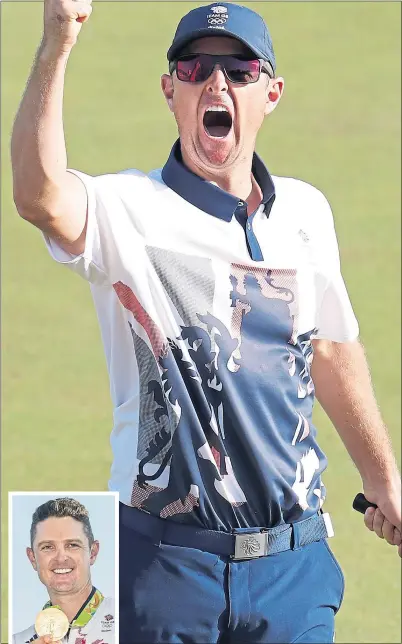  ??  ?? Justin Rose struck gold for Great Britain in Rio five years ago