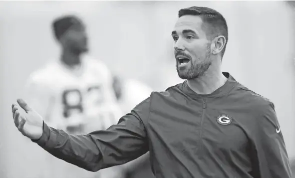  ??  ?? New Green Bay Packers coach Matt LaFleur will oversee organized team activities beginning Monday.