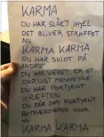  ?? PRIVATFOTO ?? Det er dette brev, som Brian Sandberg har modtaget med posten.