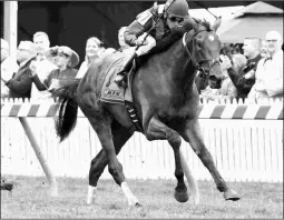  ?? BARBARA D. LIVINGSTON ?? Marengo Road wins last year’s James W. Murphy at Pimlico.