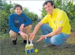  ?? PICTURE / PETER DE GRAAF ?? Paolo (left) and Andrea Loggia have no doubt about the key to their Sovrano limoncello’s global success.