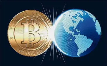  ?? — 123rf.com ?? BIS claims if a country’s entire population turned to Bitcoin, the size of the ledger would swell well beyond the storage capacity of a computer in a matter of weeks.