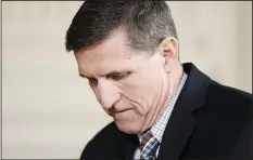 ?? OLIVIER DOULIERY/ABACA PRESS ?? Then-National Security Advisor Michael Flynn attends a press conference with Japanese Prime Minister Shinzo Abe on Friday at the White House in Washington, D.C.