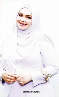  ??  ?? SITI NURHALIZA