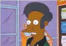  ??  ?? BACKLASH: Simpsons character Apu Nahasapeem­apetilon
