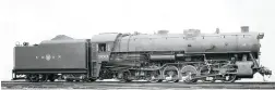  ?? Baldwin, Classic Trains collection ?? This profile view of Union 303 shows its immense size. It had 61-inch drivers and an 88-inch diameter boiler.