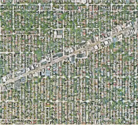  ?? NEARMAP ?? Berwyn, Illinois (2023), impresión digital de Benjamin Grant.