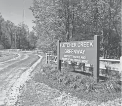  ?? CLAY BAILEY/THE COMMERCIAL APPEAL ?? A new section of the Fletcher Creek Greenway officially opens on Friday.