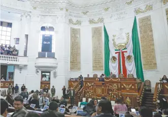  ??  ?? El próximo periodo de sesiones del Congreso de la Ciudad de México inicia el 1 de septiembre.