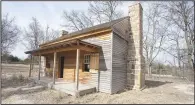  ?? (NWA Democrat-Gazette/J.T. Wampler) ?? Fayettevil­le’s Woolsey farmstead project, which has been in the works for 10 years, is seen last Friday. The city has been working on restoring the historic farmstead since 2014.