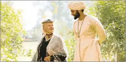  ??  ?? Dame Judi Dench and Ali Fazal in a scene from Victoria and Abdul.