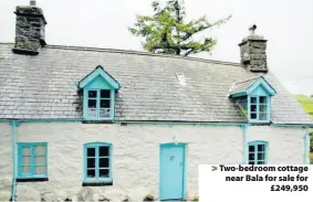  ??  ?? &gt; Two-bedroom cottage near Bala for sale for £249,950