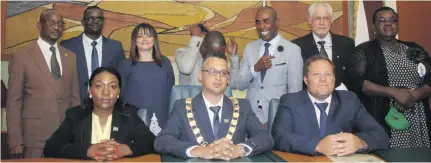  ?? Photo: Eveline de Klerk ?? Ready for action… The new Walvis Bay municipal council.