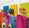  ?? Foto: DIY Academy ?? Aus Spielzeugt­ieren lassen sich Wandhaken herstellen.