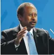  ??  ?? Sudanese Prime Minister Abdalla Hamdok