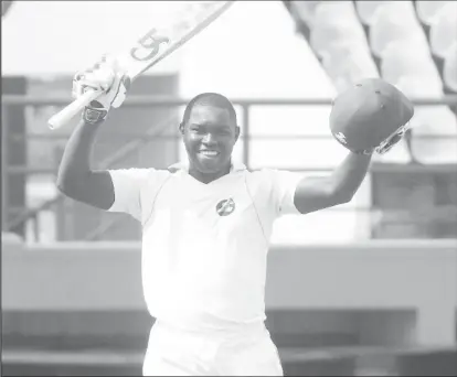  ??  ?? Anthony Bramble has scored two centuries, more than any player in the West Indies four-day championsh­ips after four rounds.