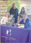  ?? SUBMITTED PHOTOS ?? Standing: Staff, Roxanne MacLeanSwi­namer, mentoring co-ordinator, Sheila Booth, University of Moncton student placement; seated: Mary Frances Galvin, project co-ordinator, Karen Chapman, program manager.