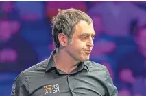  ??  ?? Ronnie O’Sullivan: Against decision to allow spectators into the Crucible for world event.