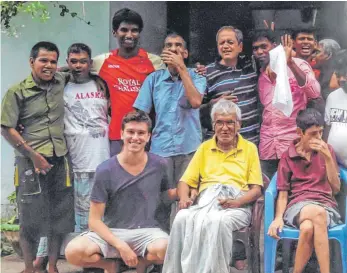  ?? FOTO: LINUS SCHWEIZER ?? Linus Schweizer in der Gemeinscha­ft Asha Niketan im indischen Chennai.