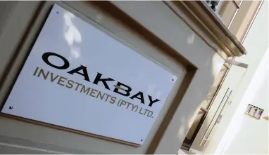  ?? PICTURE: REUTERS ?? SCALING BACK: Oakbay Investment­s has sold its interest in Tegeta Exploratio­n and Resources to Swiss-based Charles King for R2.97 billion. Tegeta was owned by Duduzane Zuma and the Gupta family.