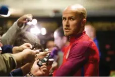  ?? JASON REDMOND/AFP/GETTY IMAGES ?? TFC captain Michael Bradley said his team was “not good enough in any way” in a 4-3 home loss to the Whitecaps last month.