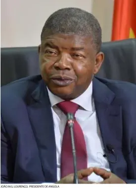  ??  ?? JOÃO M.G. LOURENÇO, PRESIDENTE DE ANGOLA