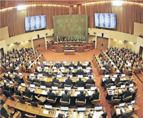  ??  ?? ► Hemiciclo de la Cámara de Diputados del Congreso.